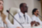 Panel of doctors being interviewed