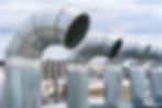 Outdoor ventilation units on top of a buuilding